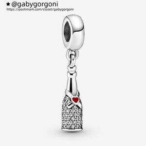 Pandora Sparkling Wine Bottle Dangle Charm